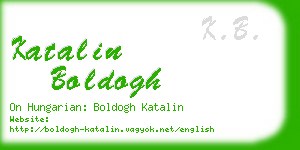 katalin boldogh business card